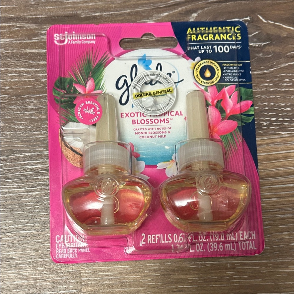 Glade Exotic Tropical Blossoms Refills- two 0.67 oz